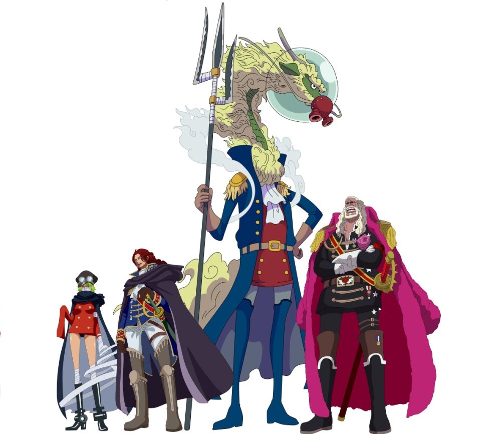 Empat Holy Knights One Piece yang identitasnya sudah terungkap.