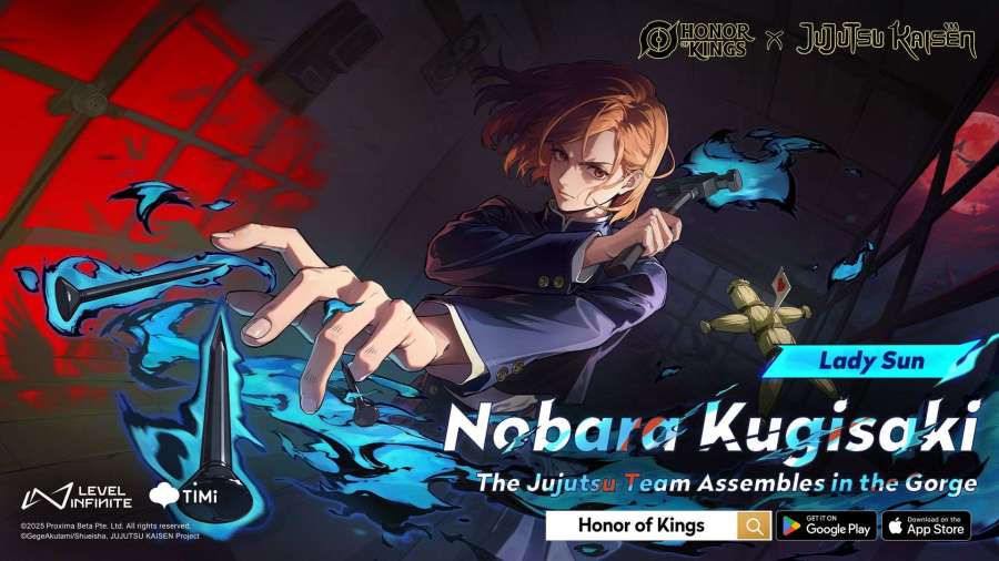 Detail Skin Lady Sun X Nobara Kugisaki Jujutsu Kaisen di Game Honor OF Kings (HOK)