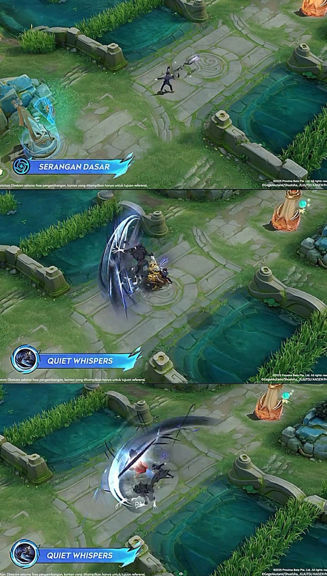 Basic Attack Sima Yi Megumi Fusiguro di game Honor Of Kings (HOK)