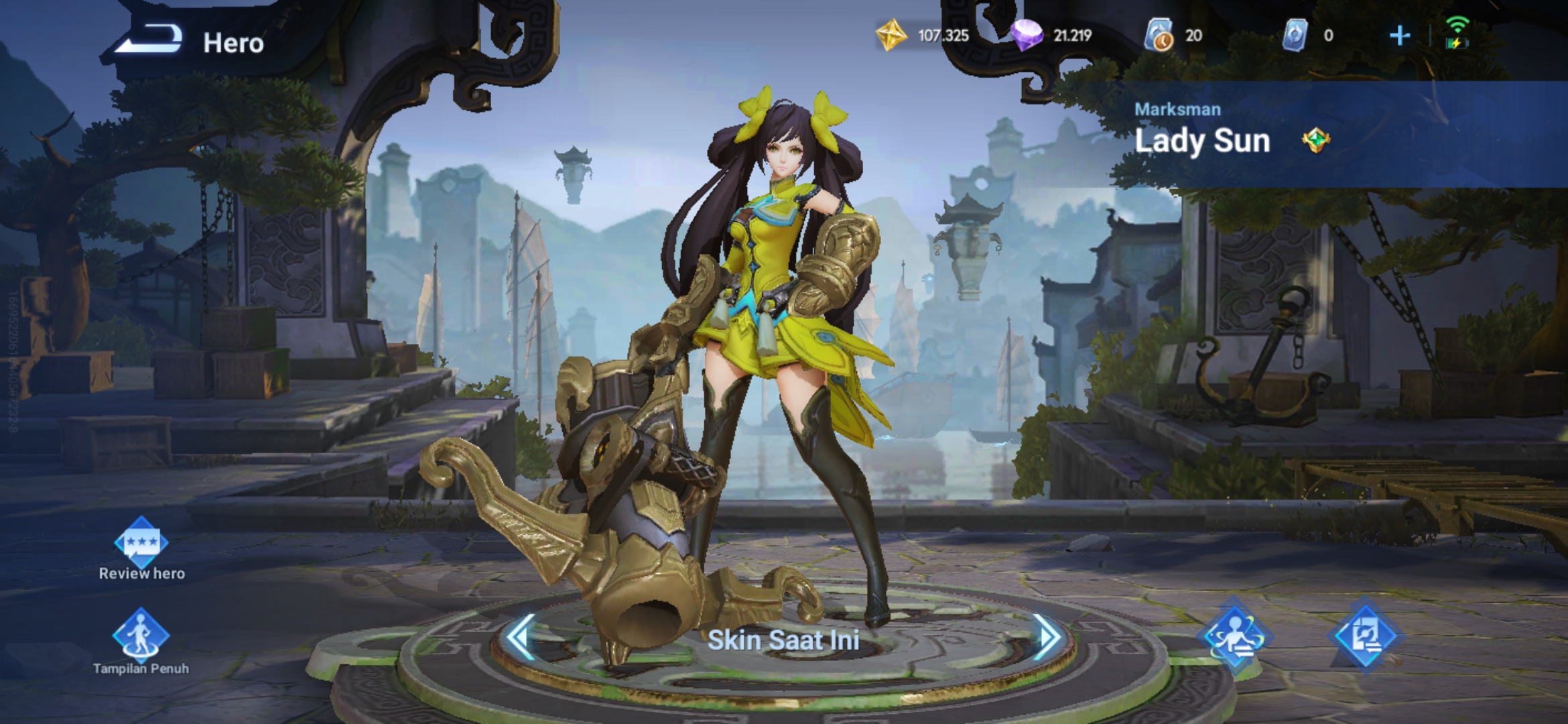Build Item Lady Sun Honor Of Kings Oleh Pro-Player (HOK)