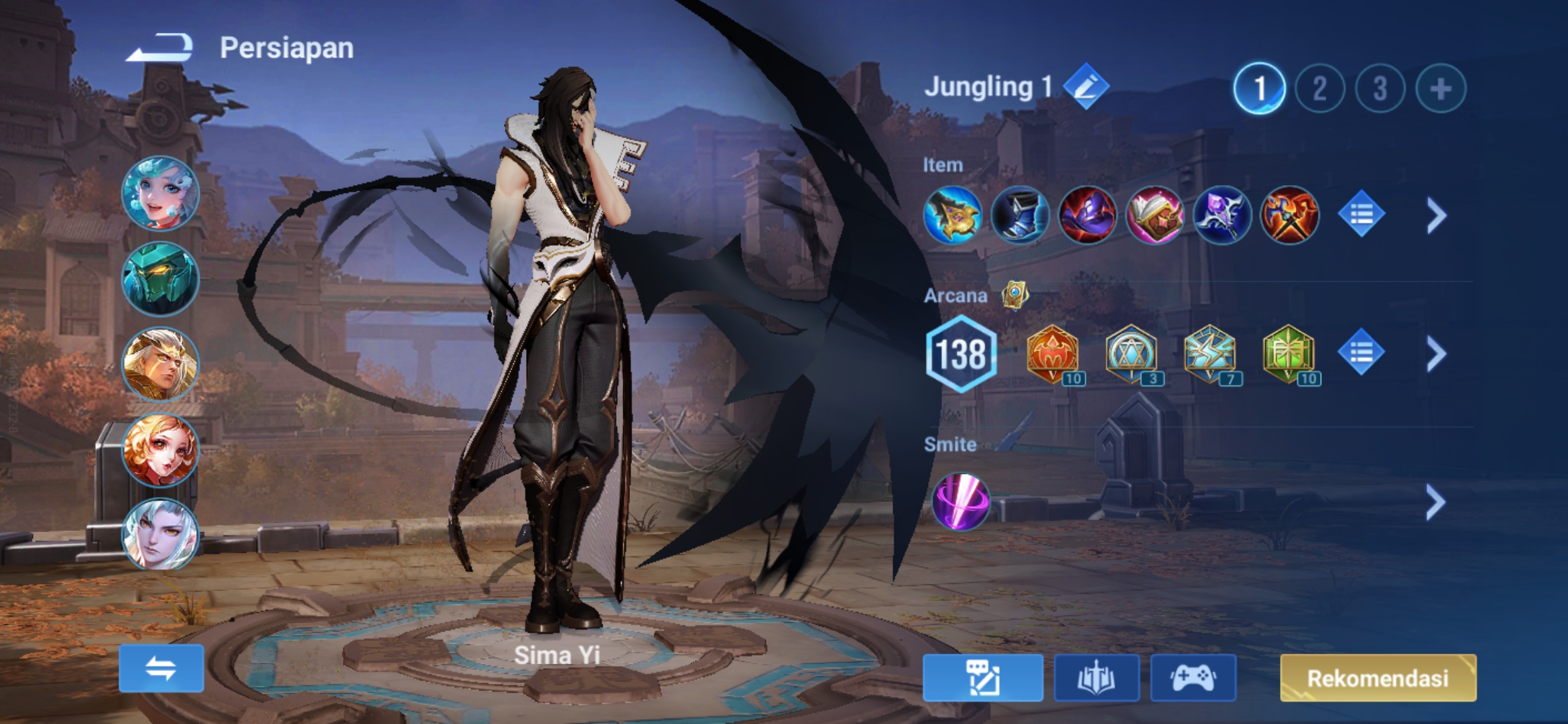 Build Item SIma Yi Untuk Jungler di Honor Of Kings (HOK)