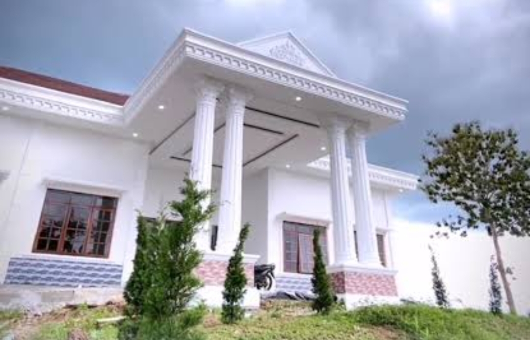 Potret proyek rehabilitasi rumah dinas Bupati Oku.