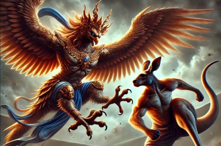 Ilustrasi laga Indonesia vs Australia Kualifikasi Piala Dunia 2026 zona Asia.
