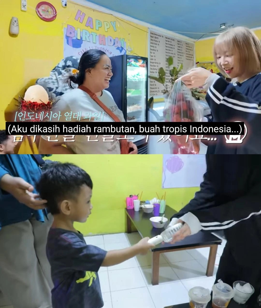 Moment Warga Sekitar Berikan Hadiah Untuk Tzuyang yang Sedang Mukbang Seblak di Ciputat, Jakarta