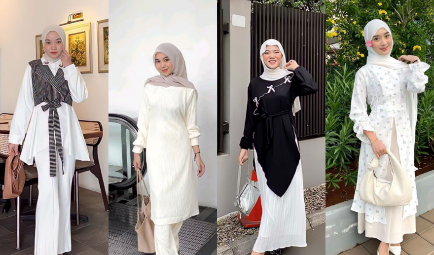 Rekomendasi ootd tunik lebaran 2025 (Pinterst @linaikrimaa_)