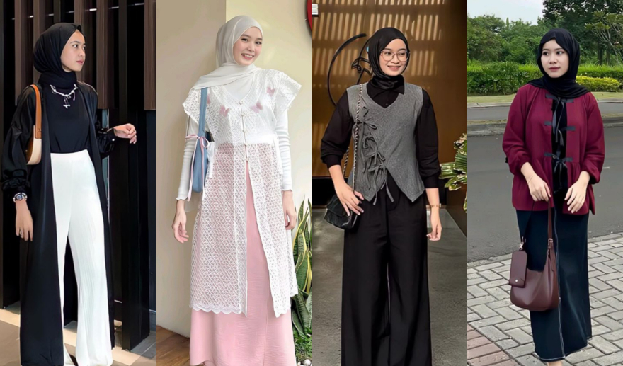 Rekomendasi ootd setelan outer lebaran 2025 (Pinterst @linaikrimaa_)