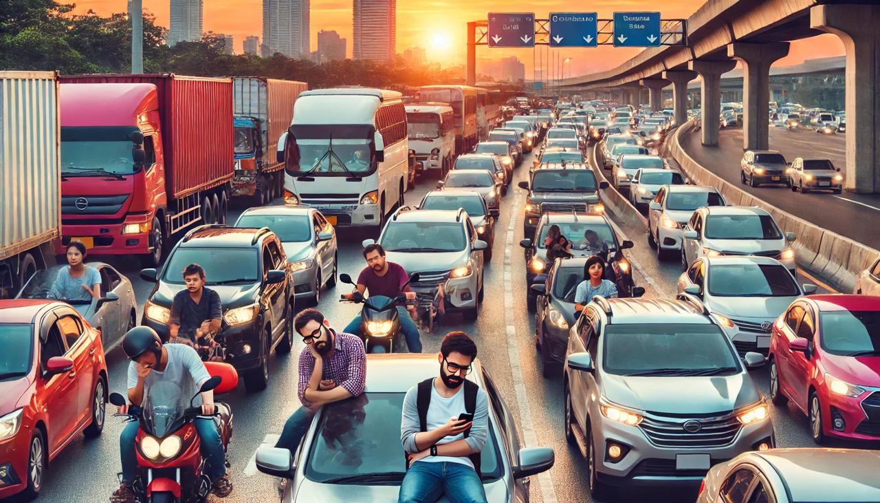 Ilustrasi kemacetan