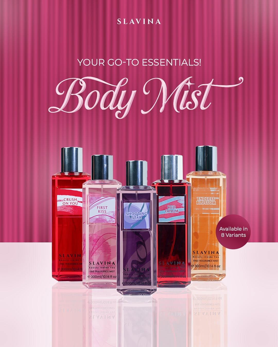 Rekomendasi Varian Body Mist Slavina by Nagita Slavina