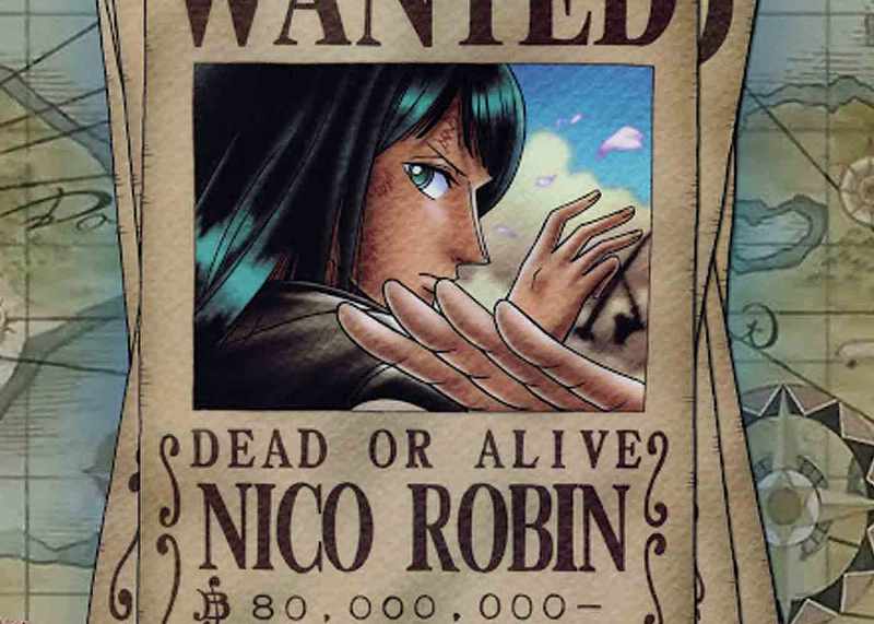 Bounty Robin One Piece meningkat seiring waktu.