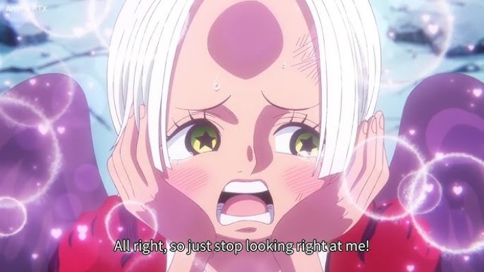 S Snake jatuh cinta pada Luffy di anime One Piece 1124.