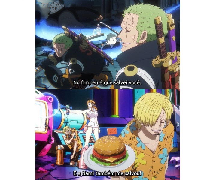 Zoro dan Nami lumpuhkan Seraphim di anime One Piece 1124.