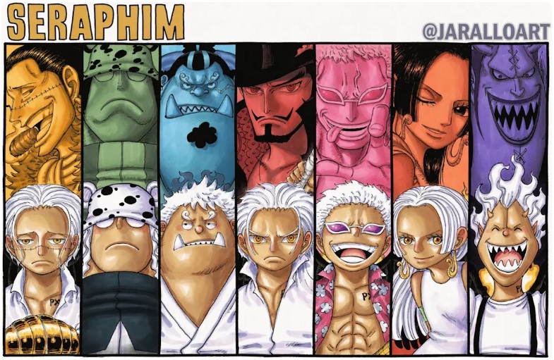 Fakta Seraphim One Piece senjata hidup pengganti Shichibukai.