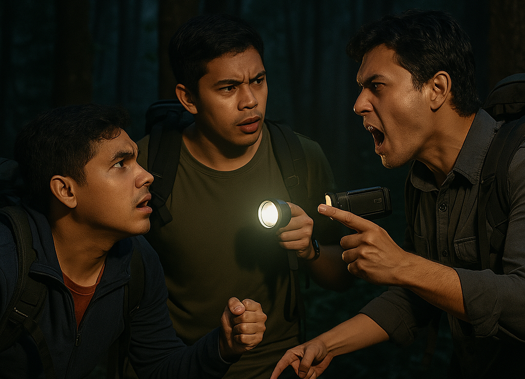 Tiga youtuber berburu konten cerita misteri di Gunung Lawu.