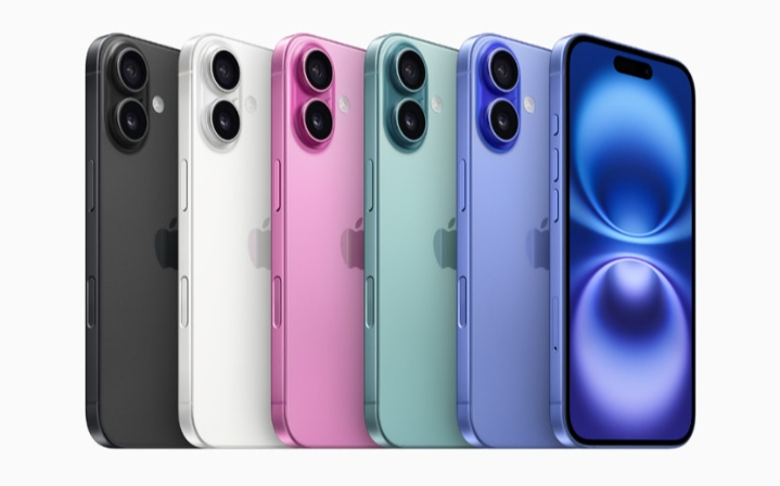 iPhone 16 dan iPhone 16 Plus akan tersedia dalam lima warna memikat: hitam, putih, pink, ultramarine, dan teal.