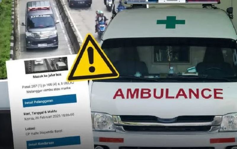 Viral ambulans kenal ETLE.