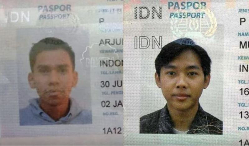 Arjung asal Mamuju (kiri), Alwi Dahlan asal Bandung, dua mahasiswa Kairo yang ditahan polisi di Mesir.