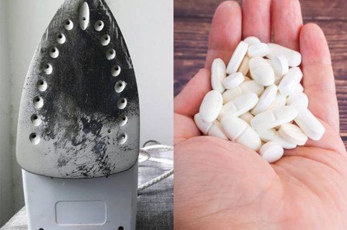 Paracetamol dapat digunakan untuk membersihkan kerak setrika.