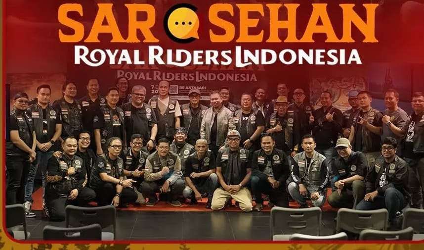 Komunitas  Royal Riders Indonesia (RoRI) saat menggelar Sarasehan
