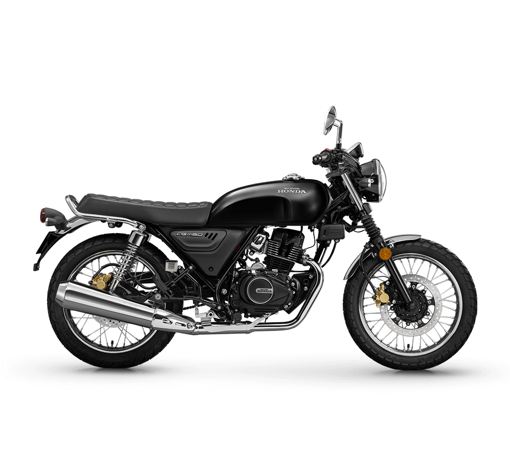 Honda CGX150 tampil gagah dengan desain retro dan teknologi modern, jadi pilihan pas untuk pengendara yang ingin tampil beda.