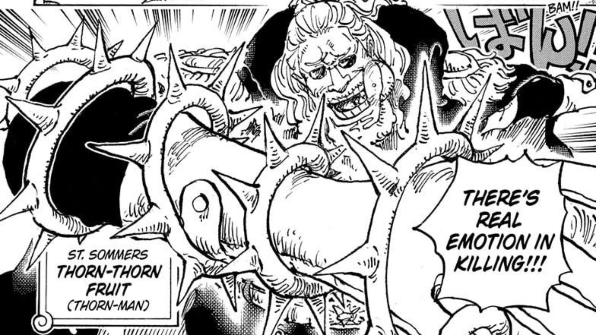 Kekuatan duri Sommers di baca manga One Piece 1146.