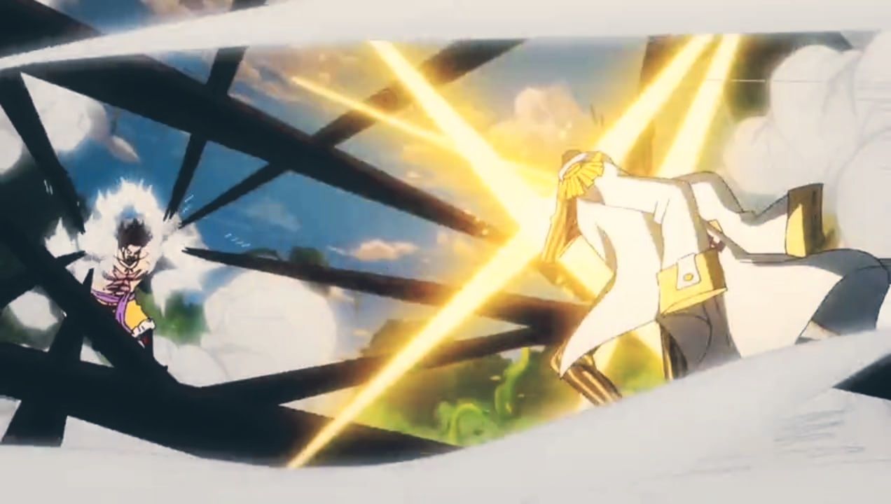 Luffy serang Kizaru dengan tinju Black Mamba di anime One Piece 1126.