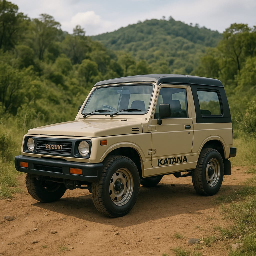 Mobil klasik Suzuki Katana.