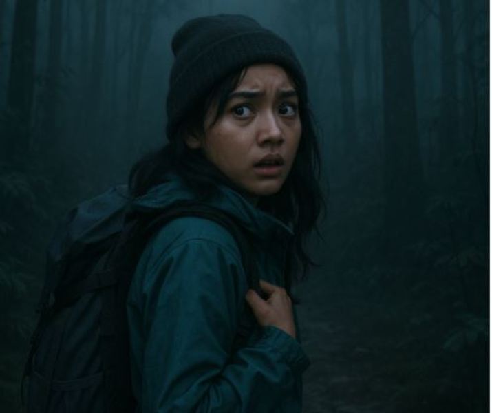 Jalur pendakian Gunung Lawu.