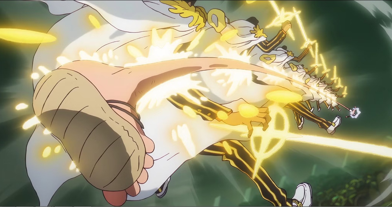 Kemampuan mencengangkan Kizaru di anime One Piece 1127.