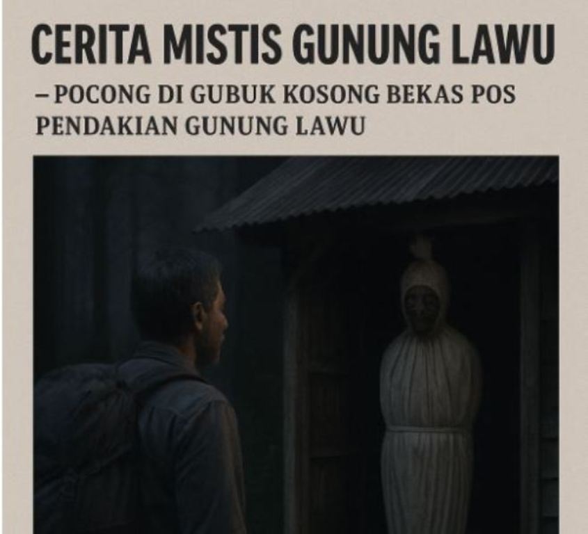 Cerita misteri gubuk angker di Gunung Lawu.