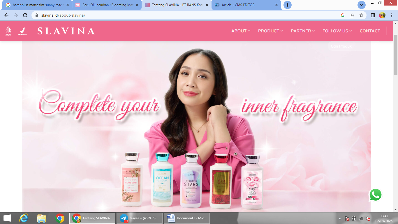 Rekomendasi sabun dari Slavina Shower Gel.