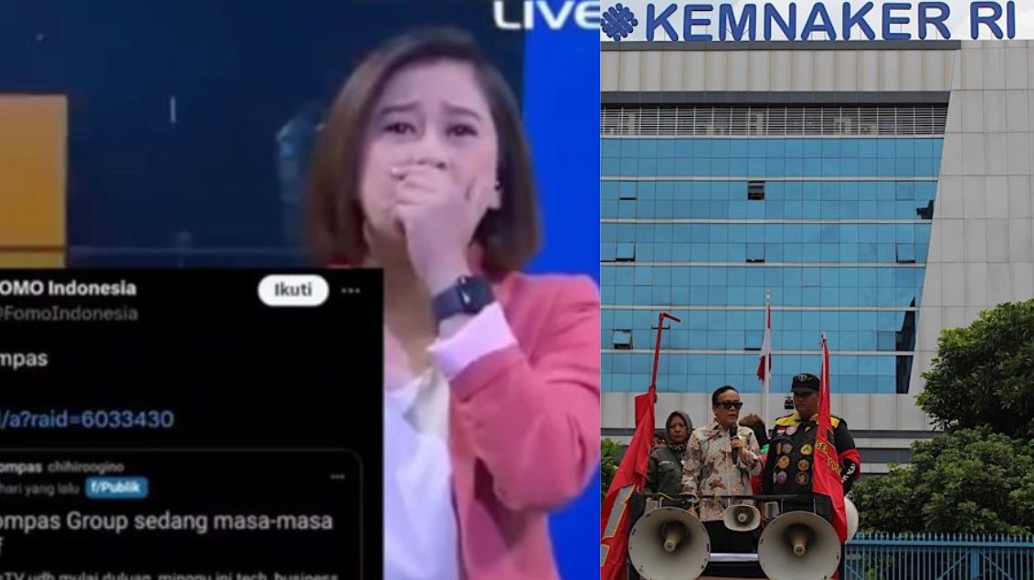 Momen haru presenter Kompas TV Gita Maharkesri pamit dalam siaran terakhirnya.