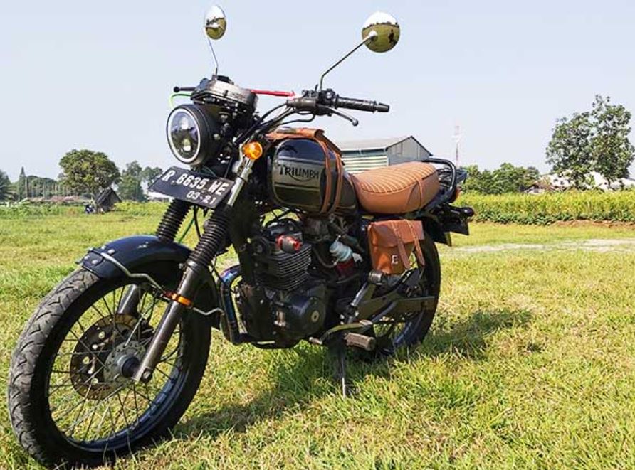 Modifikasi Honda Megapro jadi Kawasaki W175.