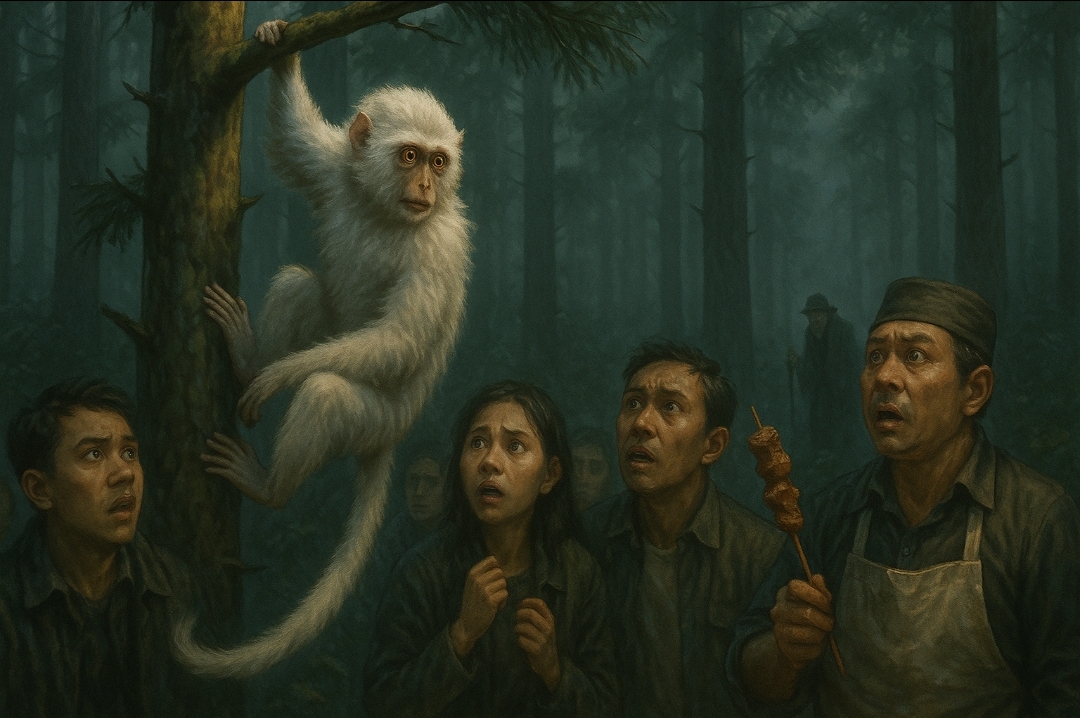 Cerita misteri kera putih titisan anoman Gunung Lawu.
