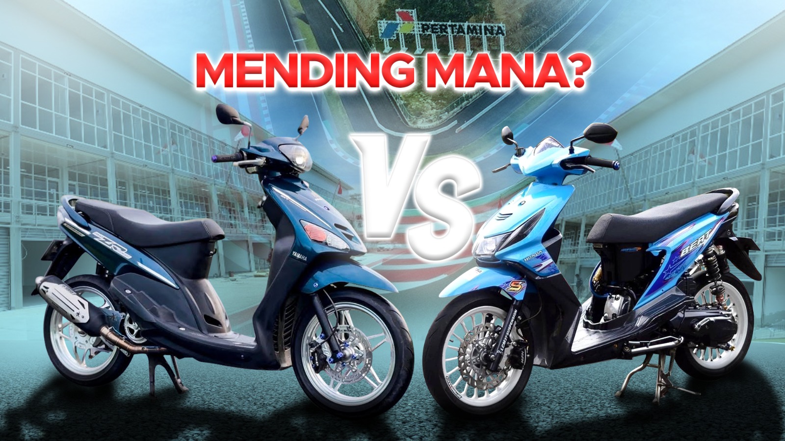 Perbandingan motor Mio Sporty dan BeAT.