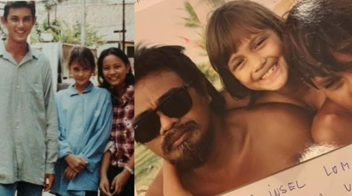 Luna Maya kecil bersama mendiang Uut Bambang Sugeng, ayahnya yang wafat di usia 47 tahun.