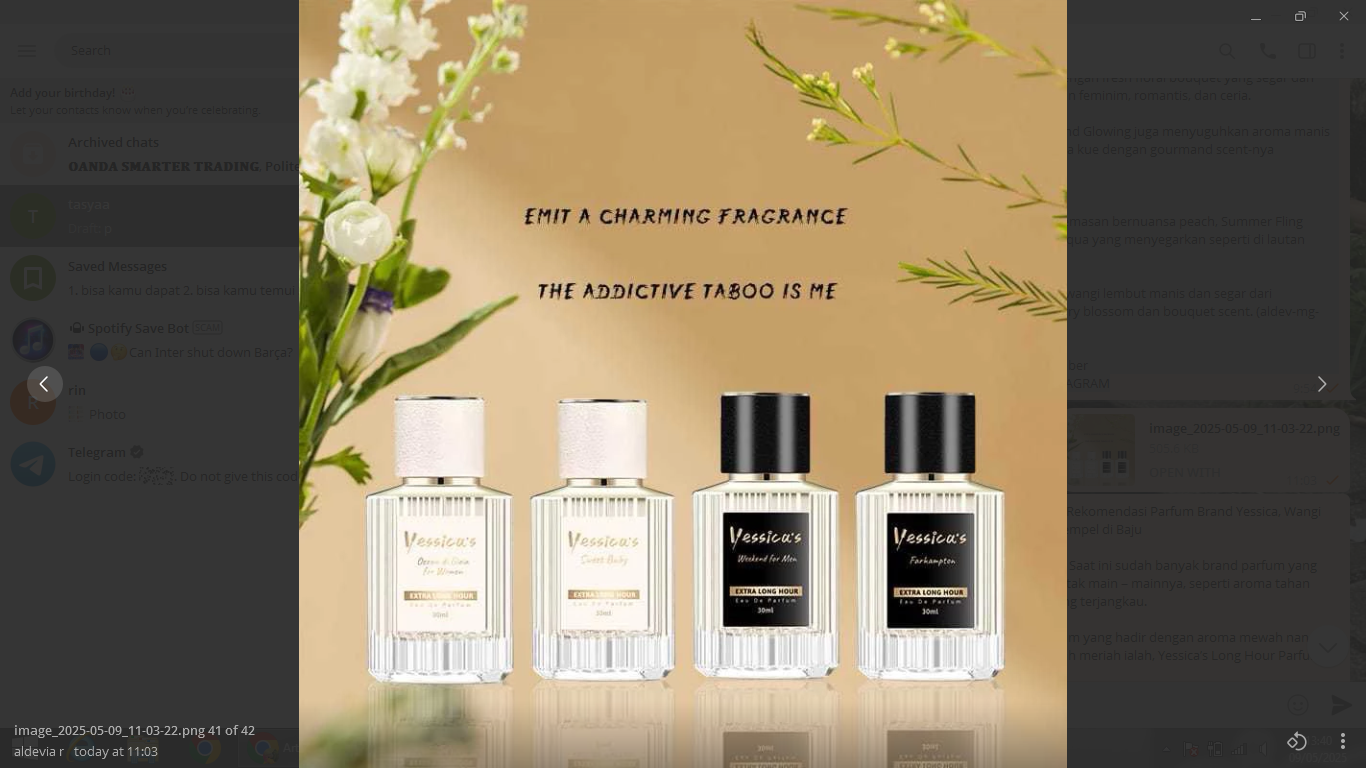 Rekomendasi parfum dari merek Yessica.