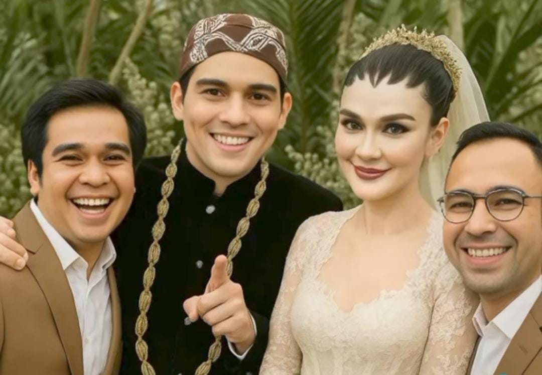 Raffi Ahmad tak kuasa menahan tangis saat akad nikah Luna Maya karena teringat kenangan lama bersama Luna dan mendiang Olga Syahputra.
