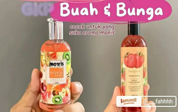 Rekomendasi parfum dengan aroma manis segar dari buah dan bunga.