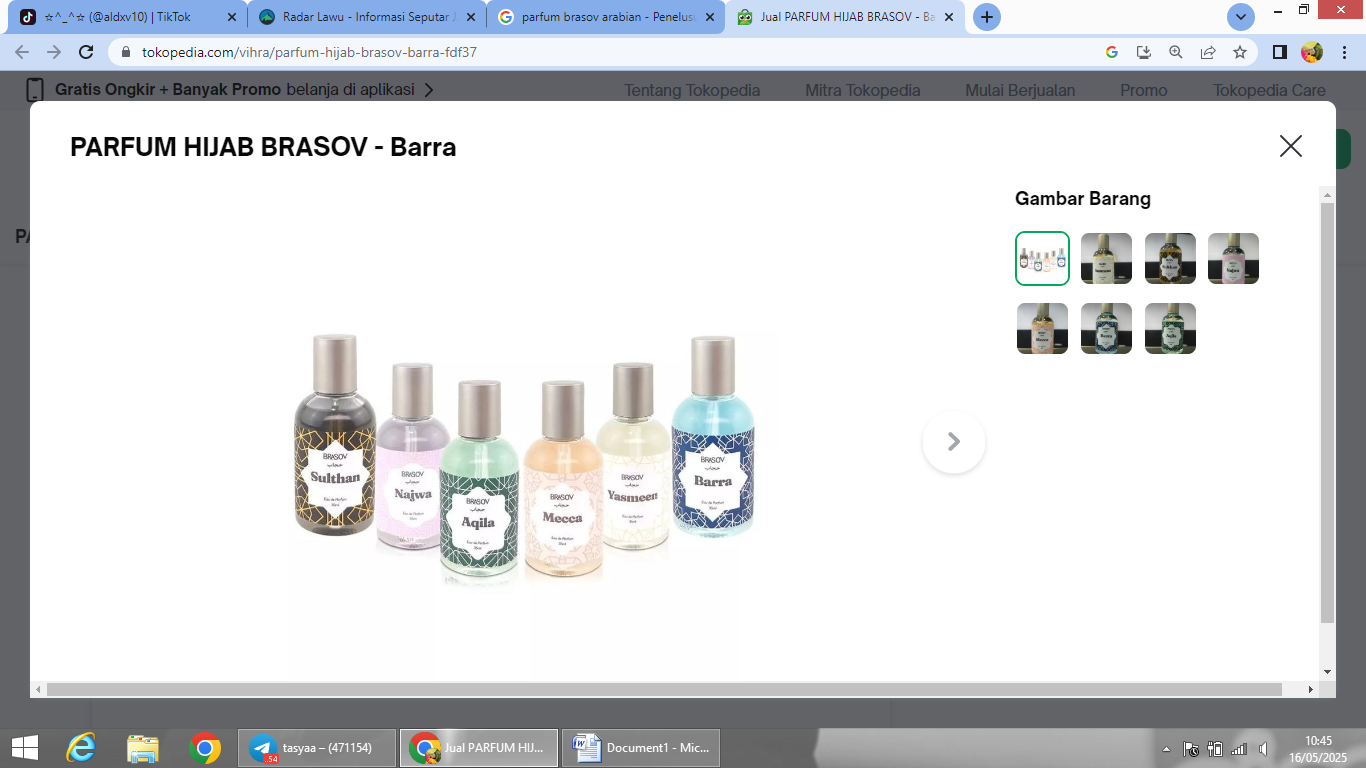 Rekomendasi parfum aroma khas arabian dari Brasov.