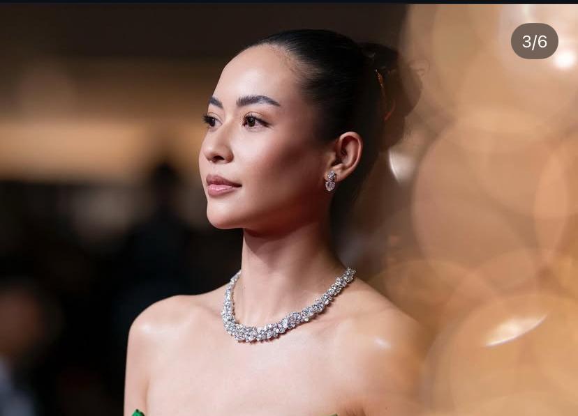 Elvira Devinamira saat hadiri Cannes film festival
