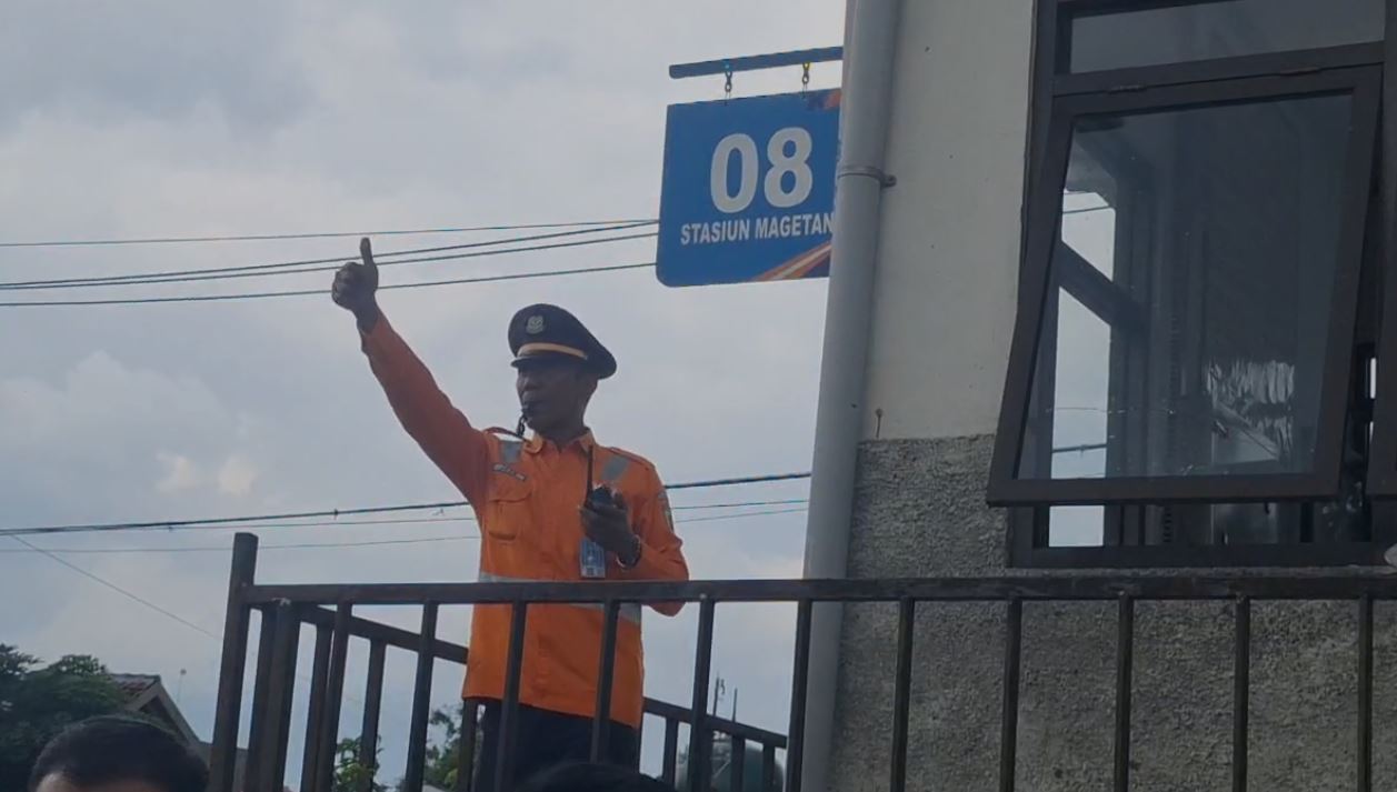 Kecelakaan kereta api di Magetan.