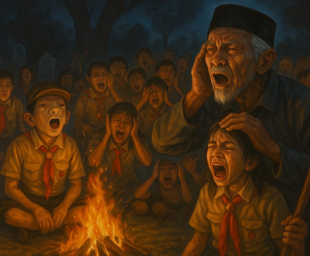 Cerita misteri wedhus kendit dan kesurupan massal.
