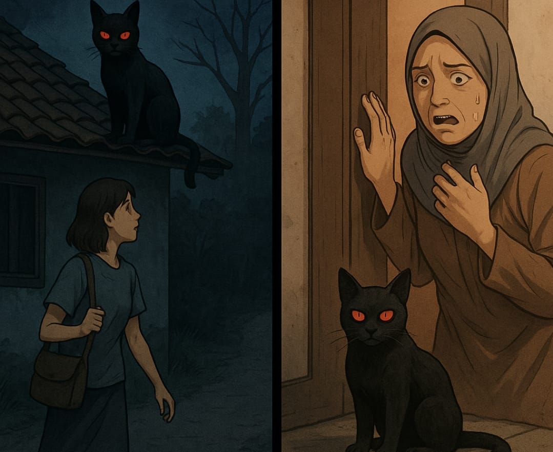 Cerita misteri kucing hitam bermata merah.