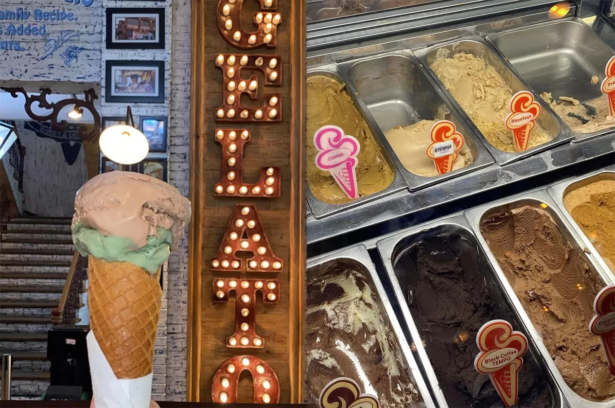Ilustrasi Spot Gelato Ice Cream Jogja
