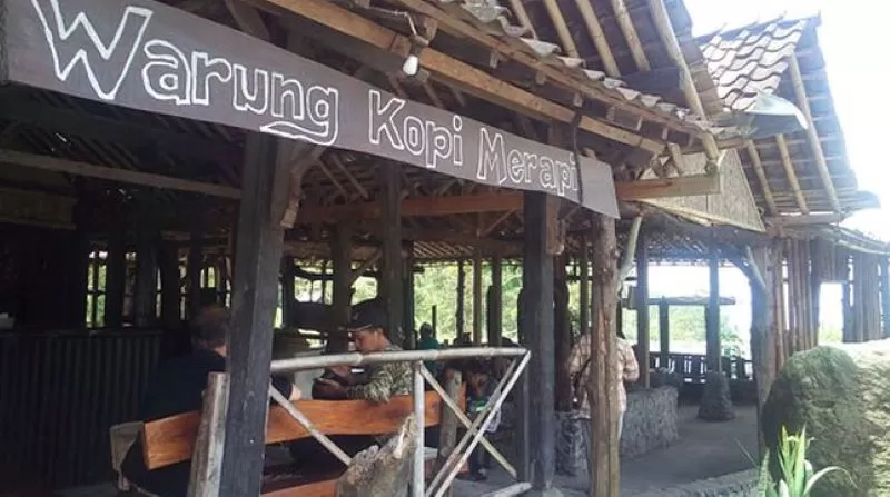 Ilustrasi kafe hits di daerah Kaliurang, Yogyakarta.