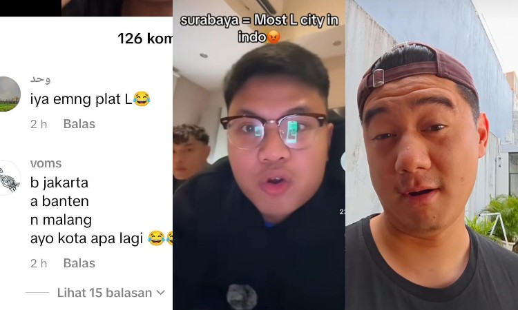 Viral! Ucapan &ldquo;Surabaya Kota L Banget&rdquo; dari YouTuber Bigmo bikin netizen dan publik figur ramai-ramai bereaksi.