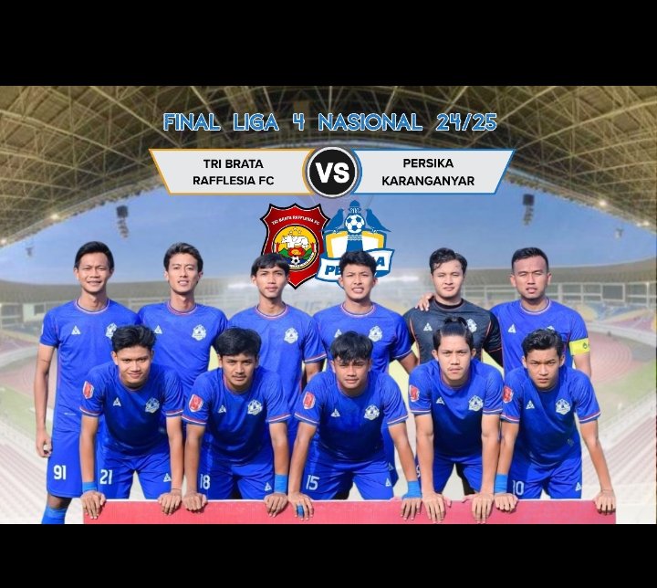 Persika Karanganyar akan melawan Tri Brata Rafflesia di Final Liga 4 Nasional 2024/2025 (Radar Lawu)