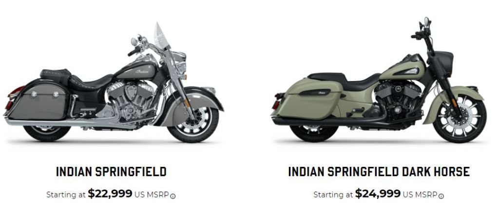Indian Cpringfield family diperkirakan menjadi penantang kuat Harley-Davidson di segmen moge cruiser premium.