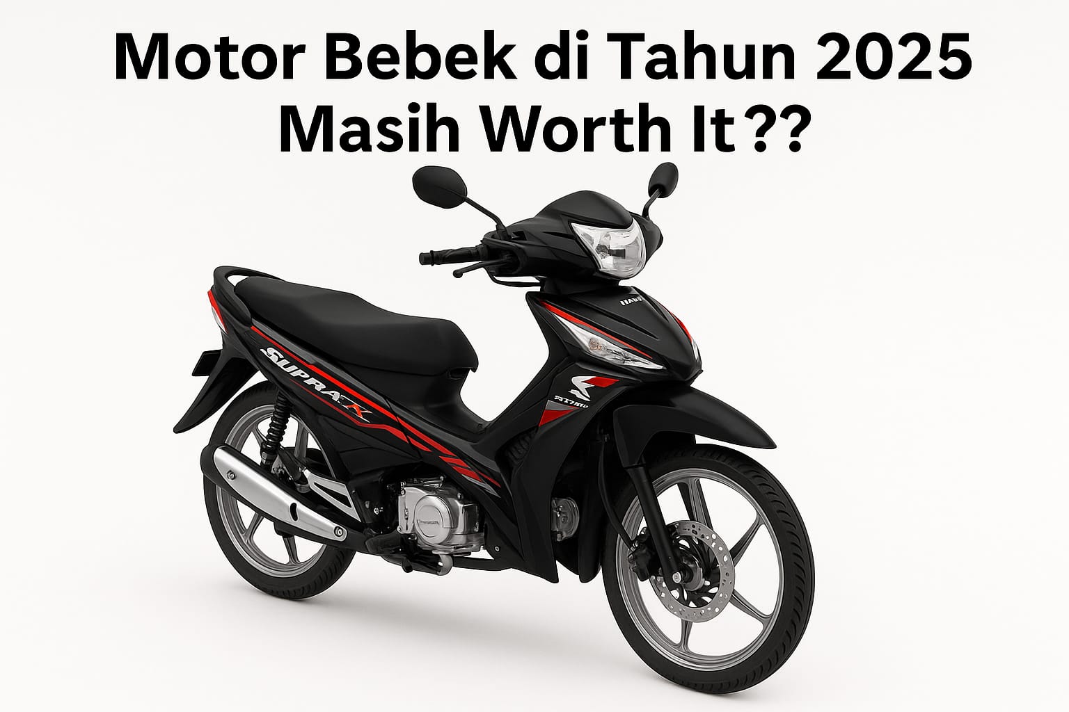Motor bebek seperti Supra X dan Jupiter Z1 tetap eksis di jalanan Indonesia, jadi pilihan irit dan tahan banting untuk harian di tahun 2025.