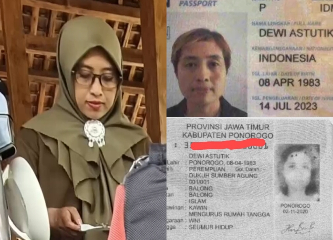 KTP atas nama Dewi Astutik, warga Kecamatan Balong, Kabupaten Ponorogo, viral setelah dikaitkan dengan jaringan sabu 2 ton di Kepri yang dibongkar BNN.